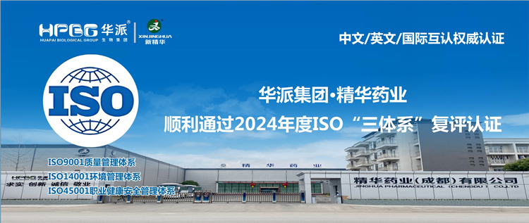 中文/英文/国际互认权威认证 | 华派集团&middot;mg冰球突破药业顺利通过2024年度ISO&ldquo;三系统&rdquo;复评认证